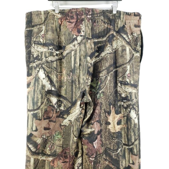 Red Head Mens 3XL Camouflage Fleece Pants With Drawstring Waist & Full Leg Style - Picture 4 of 10